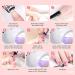 INPING Gel Nail Polish Set - 10 Colors Nude Gray White Skin Natural Dust Purple Glitter Pink Soak Off UV Varnish - Ideal for DIY Nail Art, Manicure Salon - 8ml (Light Nude) - Buy Online on GoSupps.com