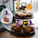 iUgeeo 24 pcs Halloween Cupcake Toppers Pumpkin Ghost Skeleton Witch Hat Grim Reaper Halloween Party Cake Topper Muffin Decoration Party Supply Orange&black - Buy Online on GoSupps.com