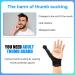 Adult Thumb Guards for Finger Sucking - Breathable Nail & Skin Picking Protection Gloves (2 Pack - Buy Online on GoSupps.com