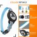 Jiaarui Breakaway Cat Collar with AirTag Holder - Adjustable Durable Reflective Blue Neck Band for Cats & Kittens - Buy Online on GoSupps.com