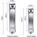 Bestope Pro Nail Clipper Set - Stainless Steel Sharp Nail Trimmer Set for Men and Women - Professional Fingernail and Toenail Clippers with Metal Case - Black 3 Piece Assortment - Buy Online on GoSupps.com