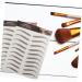 BIUDECO 9 sheets Eyebrow Sticker Artificial Hairlike Stickers Eyebrows Transfers False Imitation Shaping 21x14.7cm Brown - Buy Online on GoSupps.com
