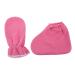 POPETPOP Moufles de Soin Mains et Chaussettes Pieds en Paraffine 2 Pi ces Taille Unique Isolants en Polyester et Flanelle pour Spa Nourrissant Femmes Usage Maison