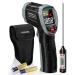 Eventek Infrarot Thermometer 3 in 1 -50 C 600 C (-58 f 1112 F) IR pyrometer Digital laser temperature meter with meat thermometer & bag for kitchen/barbecue/industry