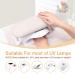 Subay Nail Arm Rest - Foldable PU Leather Cushion for Acrylic Nails | Nail Art Accessories for Salon & Home Use - Light Gray - Buy Online on GoSupps.com