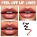Peel Off Lip Liner Stain - Waterproof Long Lasting Red Tint - Matte Finish & Transfer Proof - #03 - Buy Online on GoSupps.com