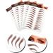 IMIKEYA 5 Autocollants Sourcils Marron Waterproof Effet Tatouage Kit Maquillage Sourcils R aliste pour pilation et Mise Transfert d'Eau Solide pour Teint Naturel Usage Quotidien - Buy Online on GoSupps.com