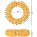 12-Piece Spiky Sensory Finger Rings Set for Teens & Adults - Stress Reducer & Massager in Red, Blue, Green, Gold & Silver - Buy Online on GoSupps.com