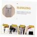 PRETYZOOM Rear Hanging for Hook Over Home Multi-Functional The Towel Punch- Punch Door Clothing Rack 50X8cm Black - Buy Online on GoSupps.com