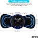 EMS Neck Massager - 4-Piece Wireless Mini Device 8 Modes & 19 Levels for Shoulder & Muscle Pain Relief - Buy Online on GoSupps.com