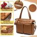 MISS FONG Diaper Backpack - Stylish Changing Bag & Stroller Bag for Moms with Changing Mat - Brown - Buy Online on GoSupps.com