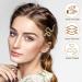 LEORX 4pcs Snake Hair Clip Set - Vintage Metal Hair Pins for Women Girls (Golden Ancient Gold) - Buy Online on GoSupps.com