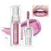 Pink Glitter Lipstick Diamond Metallic Shimmering Liquid Lipstick High Shiny Lip Gloss Long Lasting Smudge-Proof Transfer-Proof Sparkle Glitter Lipstick & Eyeshadow Aurora Glossy Lip Gloss Makeup(06#)