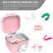 Argomax Leak-Proof Prosthesis Box | Sustainable Dentistry Solution for Dentures & Braces (Pink + White) - Buy Online on GoSupps.com