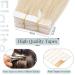Elailite 45cm Tape Extensions - Real Human Hair 100g Smooth #60 Platinum Blonde 40 Pieces - Buy Online on GoSupps.com