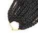 Melisay Box Braids Crochet Hair Extensions - 5 Packs Curly 50.8 cm Synthetic Afro Kinky Braiding Hair for Black Women - Passion Twist & Goddess Faux Locs - Color 1B - Buy Online on GoSupps.com