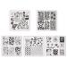Summer Nail Stamping Plates Set with Stamper & Scraper - 10 Image Templates for Manicure DIY - Animal, Flower, Lace Designs - Includes Storage Bag - Buy Online on GoSupps.com