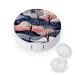 Contact Lens Case Shape of Tree Portable Travel Contact Lens Box Contact Lens Storage Box