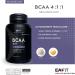 EAFIT BCAA 4.1.1 - 120 Capsules for Muscle Building | Quick Absorption Amino Acids & Digestive Enzymes | High Amino Complex - Anti-Doping Certified | Shop Internationally - Buy Online on GoSupps.com