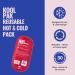 Koolpak Luxury Hot & Cold Reusable Pack Oval - 12.5 x 25.5cm - Pack of 10 - Buy Online on GoSupps.com
