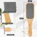 Nano Glass Foot File Callus Remover with Bamboo Handle - Professional Pedicure Tool for Dead Skin Removal and Heel Scrubbing - Wet and Dry Feet Scrubber - Buy Online on GoSupps.com