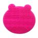 MAGICLULU 2 1 Makeup Brush Holder Makeup Brush Pad Mat Makeup Brush Cleaning Tool Brush Pad Rack Face Cleaning Pad Makeup Cleaner Mat Silicone Tools Portable Silica Gel Drying Rack 11x10cm Rosy