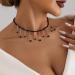 VSilay Lianxue Farming Fringe Half Call - Fashionable Water Drops Tquad Fans & Collarbone Chains for Women & Girls | International Shipping - Buy Online on GoSupps.com