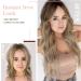 Invisible Wire Hair Extensions Clip in | Natural Wavy Synthetic Hair | Adjustable Size | Secure Clips | Long Curly Hair Pieces for Women | 20inch Ombre Dirty Blonde with Dark Root - Buy Online on GoSupps.com