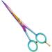 Premium Candure Hairdressing Scissors - Professional 6.5 Hair Cutting Scissors for Men Women & Adults | Extra Sharp Rainbow Design - Buy Online on GoSupps.com