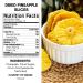Amrita Dried Pineapple Rings 1 lb - Vegan, Non-GMO, Gluten-Free, Peanut-Free, Soy-Free, Dairy-Free - Resealable Bag - Perfect for Baking or Snacking - Buy Online on GoSupps.com