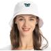 ZLYC Unisex Embroidered Bucket Hat - White Fisherman Cap for Men, Women, Teens | Summer Fashion Accessory - Buy Online on GoSupps.com