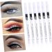 WOONEKY 48 Pcs Eyeliner Pencil Eye Makeup Kit Cosmetic Pencil White Lying Silkworm Pencil Liquid Wooden Pole - Buy Online on GoSupps.com