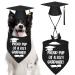STMK Dog Graduation Cap Bandana, Graduation Dog Cap with 2023 Tassels Dog Graduation Outfits Gifts Graduation Bandana for Small Medium Large Dogs (Black, Cap & Proud Pup of A Graduate Bandana) Black Cap & Proud Pup of A Graduate Bandana