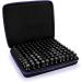 Hipiwe 120 Bottle EVA Essential Oil Storage Case - X-Large Black+Purple | Hard Shell Organizer for 5ml, 10ml, 15ml Oils - Travel Bag with Foam Insert - Buy Online on GoSupps.com