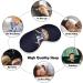 Light-Blocking Astronaut Sleep Mask | Comfortable Moon Eye Masks for Men & Women | Adjustable Soft Blindfold - Buy Online on GoSupps.com