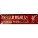 Liverpool FC Mini Street Sign | Official Merchandise | Red | International Shipping - Buy Online on GoSupps.com