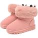 Yeeteepot Baby Girls' Winter Snow Boots | Boys Warm Lined Anti-Slip Booties | Plush Kids Shoes | Indoor Soft Toddler Booties 11.5 UK Child B Pink - Buy Online on GoSupps.com