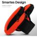 Moex Cell Phone Bag for Samsung Galaxy Z Flip 5 - Neoprene Arm Band Holder for Running & Sports - Orange Running Bracelet with 2 Compartments - Buy Online on GoSupps.com