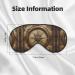 Soft Sleep Mask with Compass Card Breathable Eye Patch Perfect for Travel and Relaxation - Buy Online on GoSupps.com