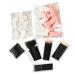 CS Beauty 80 Piece Makeup Tool Set - Includes Sponge Wedges Eyeliner Applicators Lip Brushes Lip Gloss Wands Mascara Spoolie Wands Compressed Face Tissue Resealable Bag