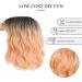 Yamel Wavy Bob Wig with Bangs - Natural Ombre Orange Synthetic Hair Wig for Women - Buy Online on GoSupps.com