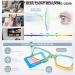 Amorays Oversize Square Vintage Reading Glasses +2.50 - Anti-Blue Light Lens - Zipper Spring Frame for Men & Women - Buy Online on GoSupps.com