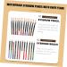 FOYTOKI 12pcs Lip Liner Eyeliner Lip Pencil Eyebrow Brush Angled Waterproof Lip Liner Pencil Wooden - Buy Online on GoSupps.com