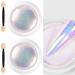 2pcs Sir ne chrom poudre d'ongle 0 3 g de poudre chrom e kit de poudre ongles chrom avec b ton d' ponge poudre d'ongle de perle de bricolage pour d coration en gel en ongles polonais. - Buy Online on GoSupps.com