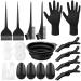 Zuimei 20 Pcs Hair Dye Tools Hair Dye Bowl And Brush Kit Hair Colouring Tools Beauty Salon Tool For DIY Salon Hair Dye Tools Including Mixing Bowl Ear Cover Hair Shawl Gloves Hair Clips
