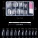 100 Pieces Clear False Nails | Artificial Fingernails Tips with Glue & Cuticle Pusher - Perfect for Women & Girls 10 Sizes Available - Buy Online on GoSupps.com