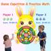QIAMNI Kids Dart Board Set with 12 Sticky Balls - Safe Cartoon Animal Design for Indoor & Outdoor Multi-Player Sport Party Game - Buy Online on GoSupps.com