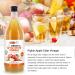 Pipkin 1000ml Raw Organic Apple Cider Vinegar with Mother Non-GMO 5% Acidity - Vegan & Vegetarian Friendly (Glass Bottle) - Buy Online on GoSupps.com