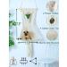 Macrame Cat Hammock with Flower Holder, Cat Bed, Cat Shelf, Catnip Toy - Hanging Kit Included - Buy Online on GoSupps.com