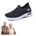 Hawtrytoa 2023 Air Cushion Pain Relief Orthopedic Shoes for The Elderly Black US9-9.5/EU41